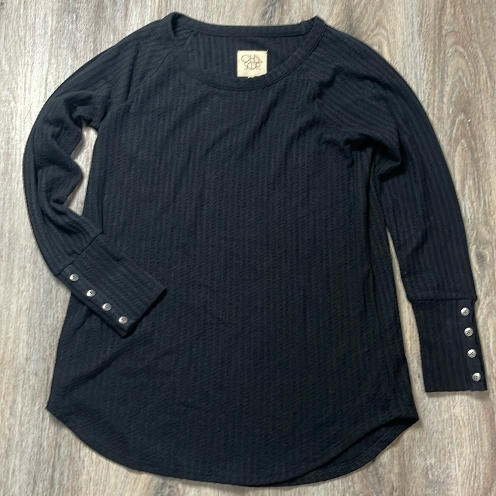 Chaser Long Sleeve Thermal Waffle Knit Shirt Size - Picture 4 of 12